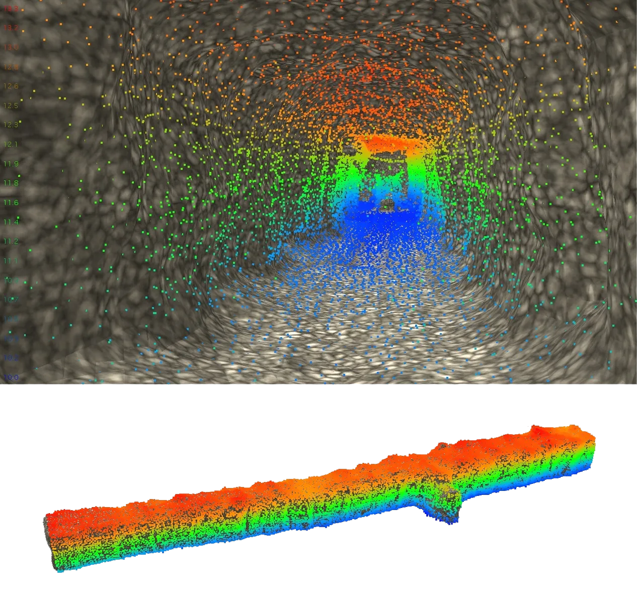 Carlson Underground Mining 3D cavity solid model from underground survey data