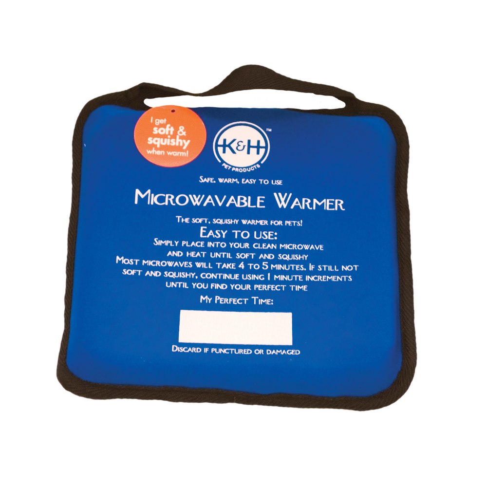 K&H Microwavable Pet Bed Warmer Blue 9×9"