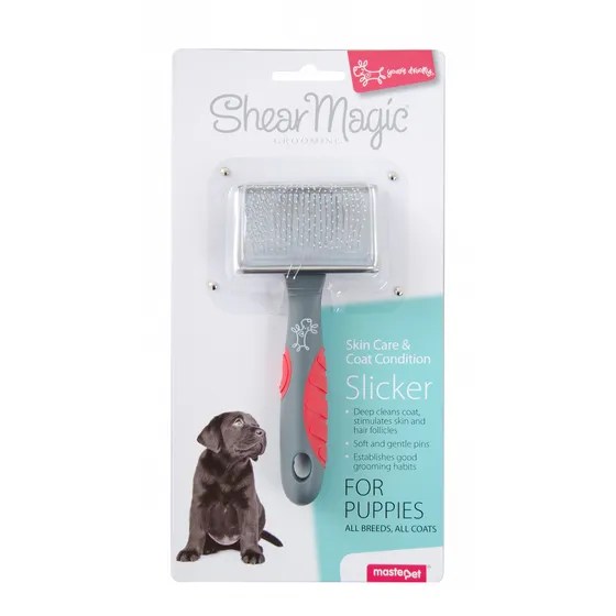 Yours Droolly Shear Magic Slicker Brush For Puppies