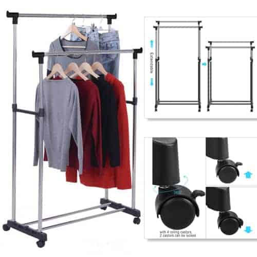 Double pole cloth rack ThePettahKade.lk Online Shopping in Sri Lanka