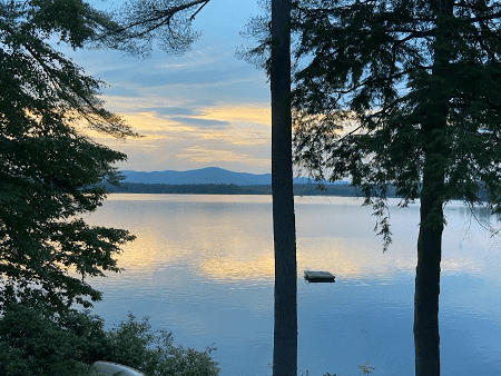 Mirror Lake with set dock
