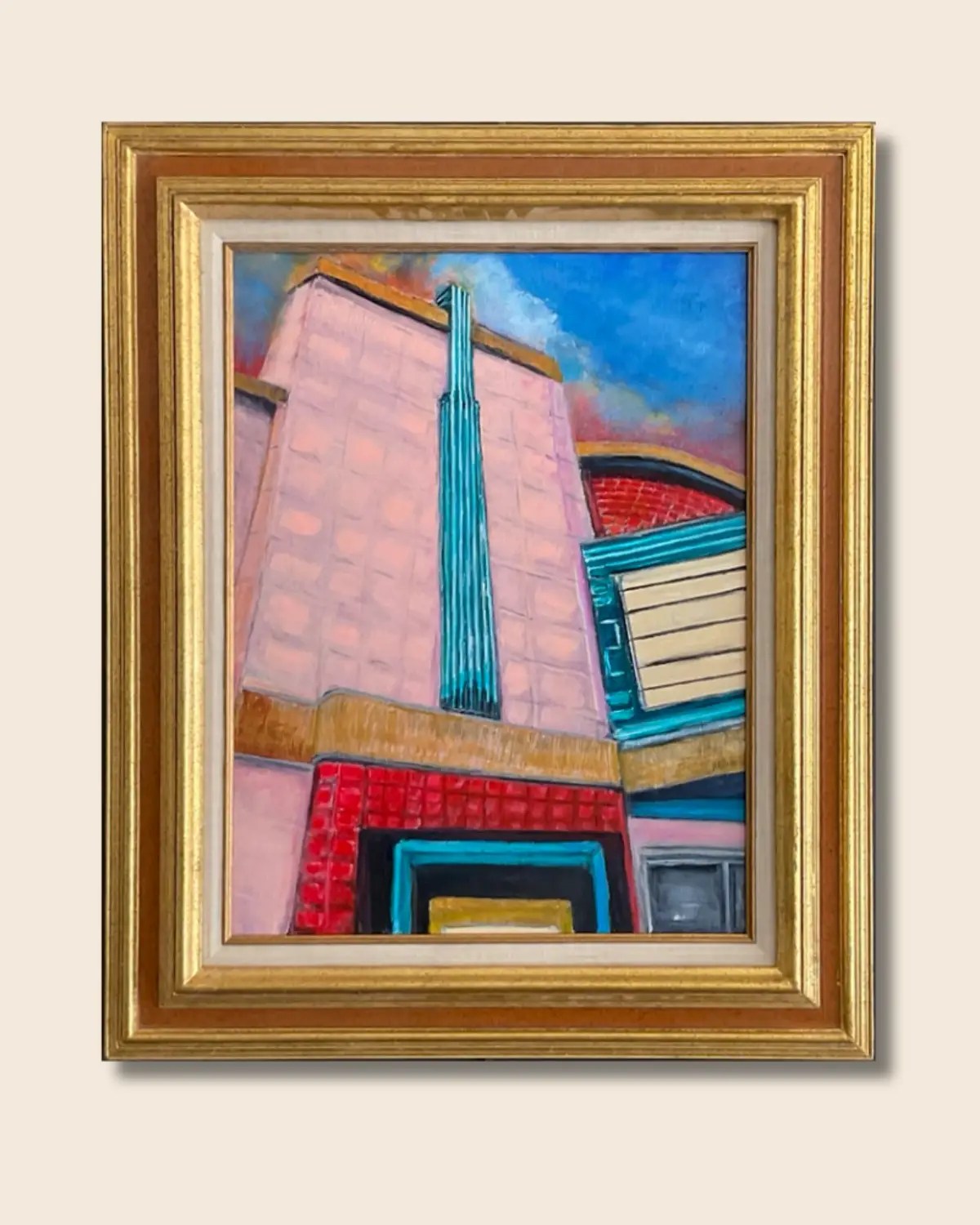 Rio Theater • Original Acrylic Painting Framed