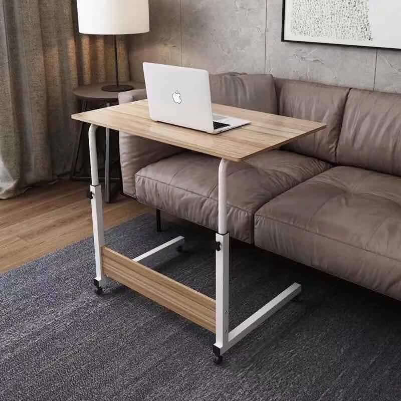 Adjustable Computer Desk Simple Mobile Lifting Laptop Table With Wheels Wood Laptop Table Lazada Ph