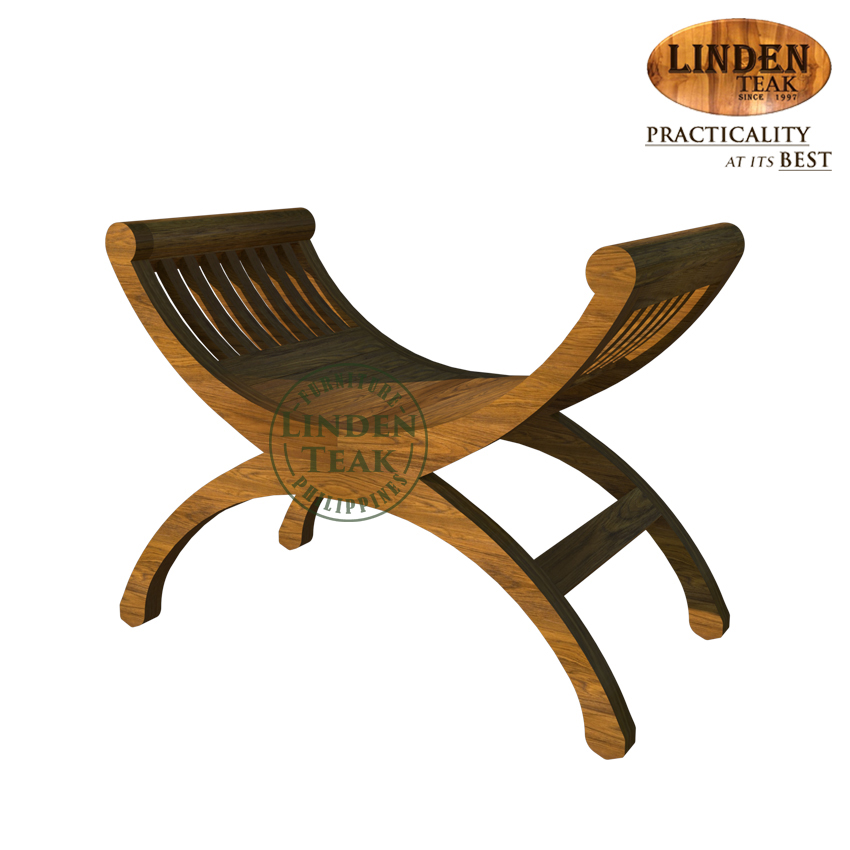 Handcrafted Solid Teak Wood Papan Accent Chair Bench Stool Furniture Gold Teak Series Indoor Design Lazada Ph