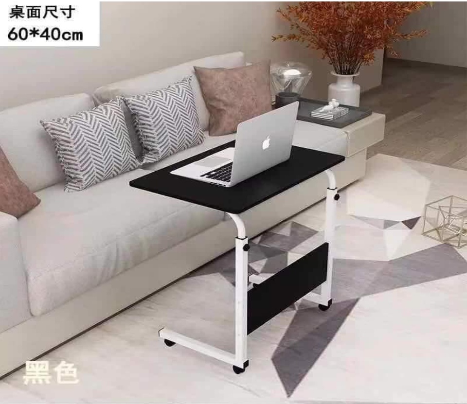 Adjustable Computer Desk Simple Mobile Lifting Laptop Table With Wheels Wood Laptop Table Lazada Ph