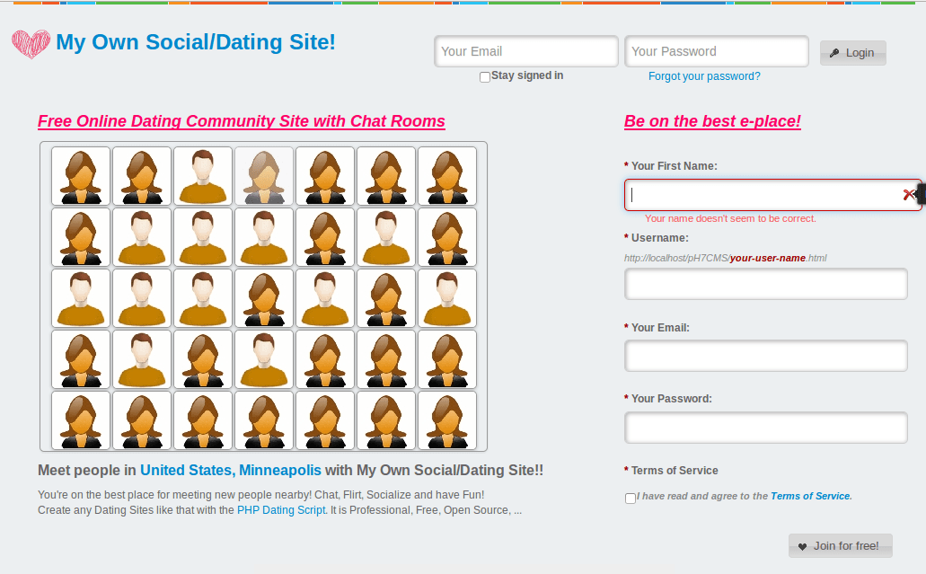 Two new templates for pH7CMS 1.3 + PHP 5.5