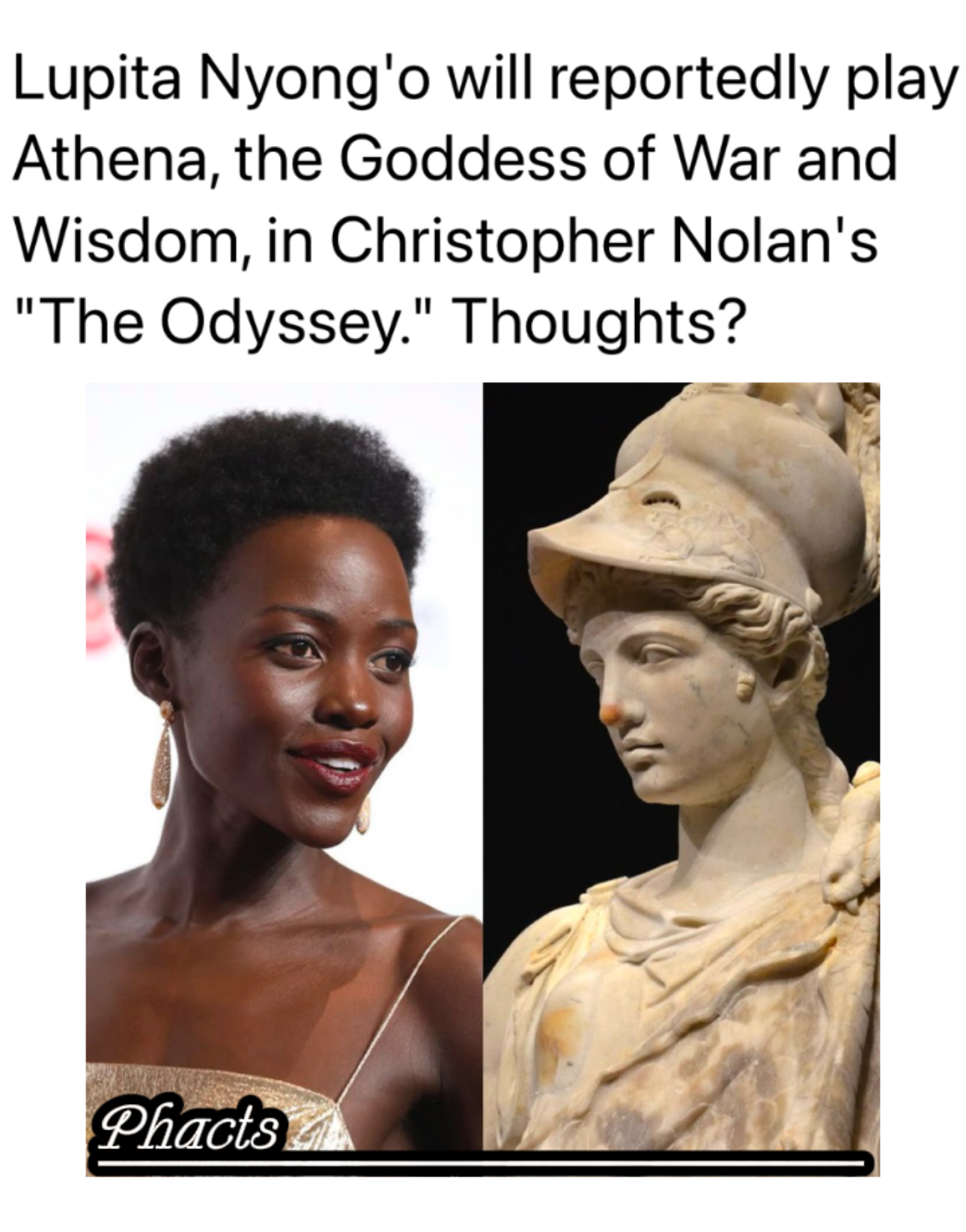 Lupita Nyong’o To Play Athena in “The Odyssey”