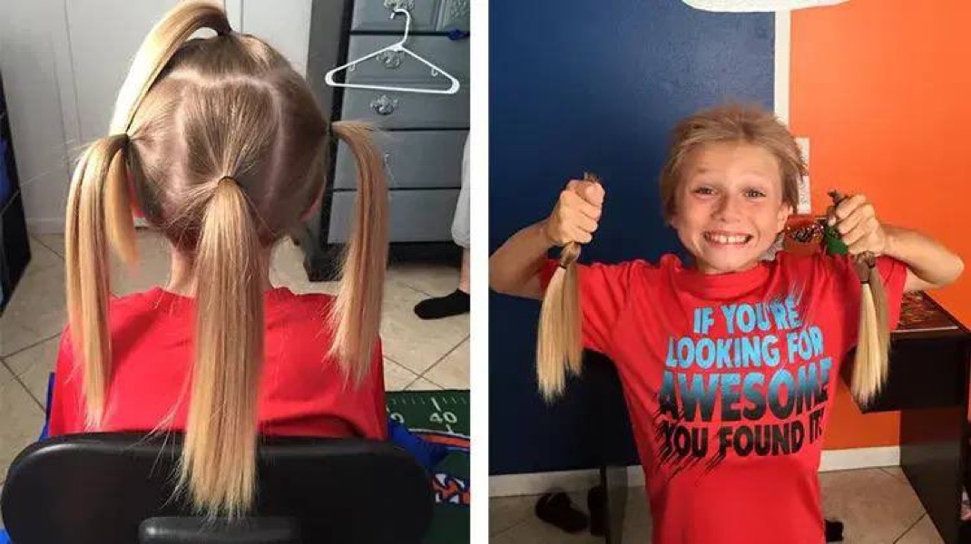 Christian McPhilamy Grew His Hair for 2.5 Years to Help Kids with Hair Loss
