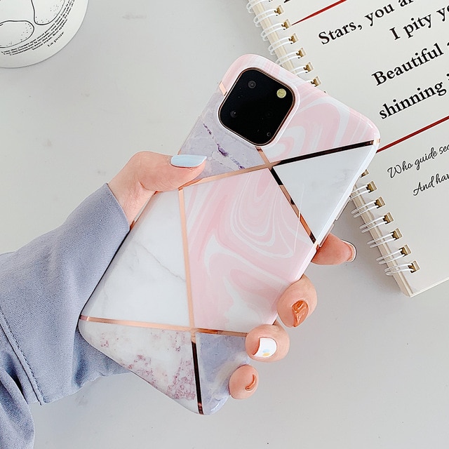 Simple Lady Geo Marble iPhone Case