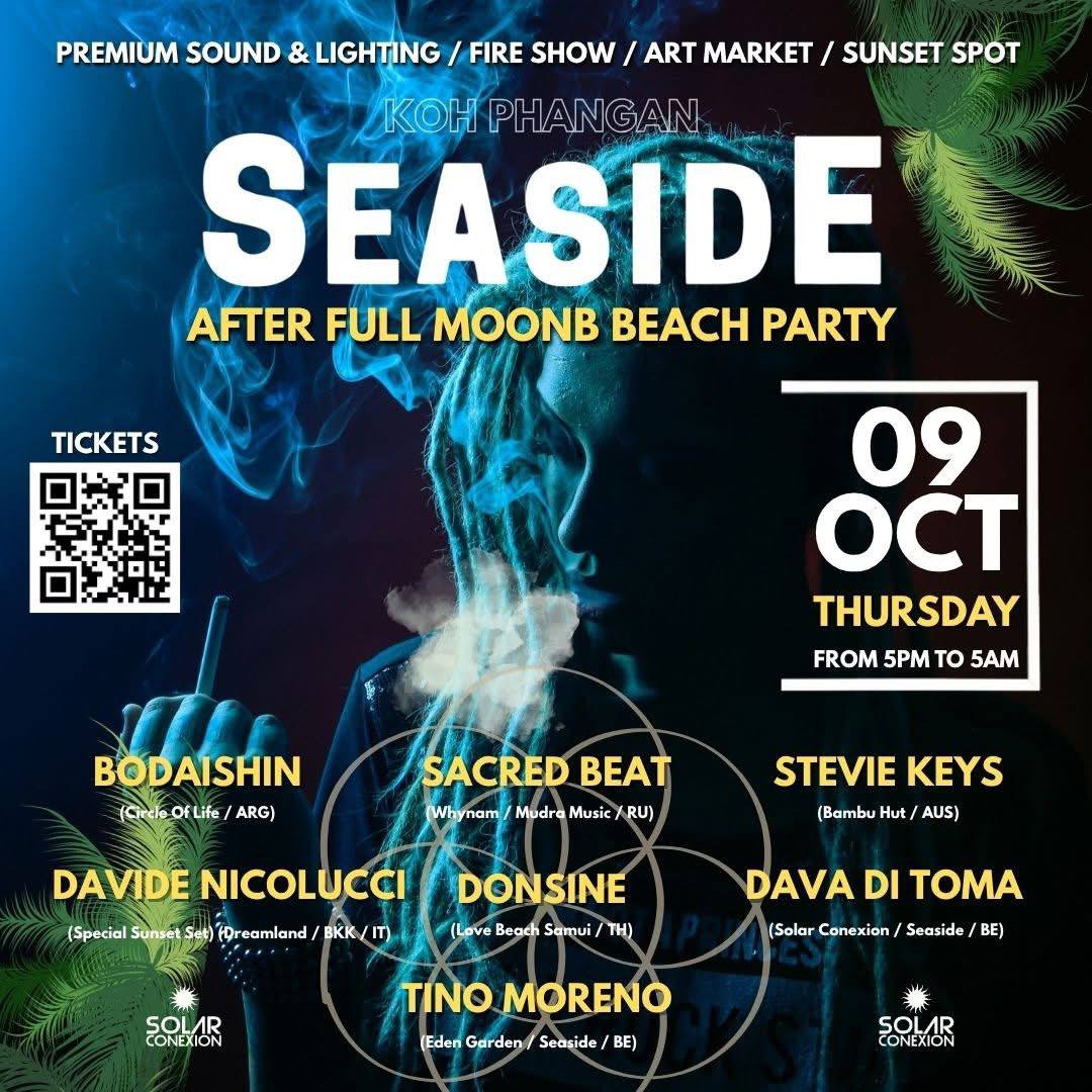 Seaside After Full Moon Beach Party