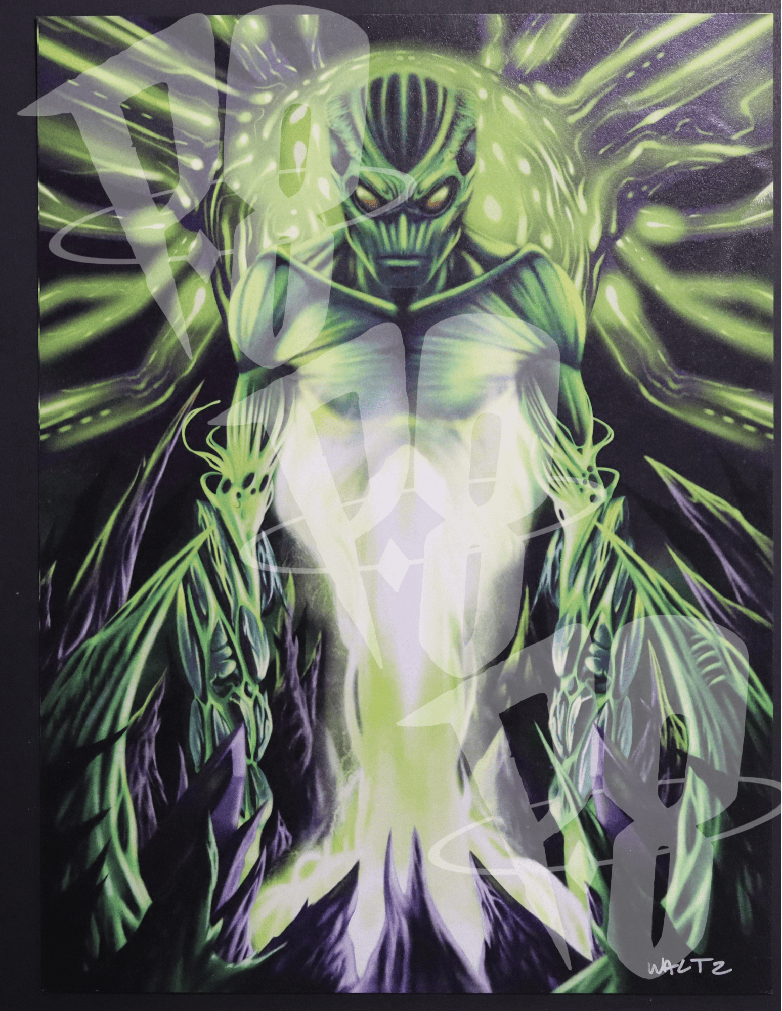 Green Skull Print