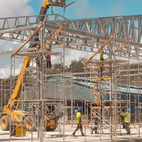 Factory Construction (54m x 20m – Frame, Roof & Walls)