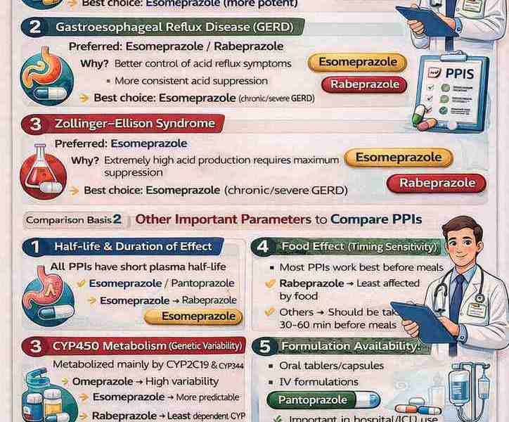 Comparison of PPIs