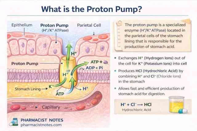What is proton pump?
