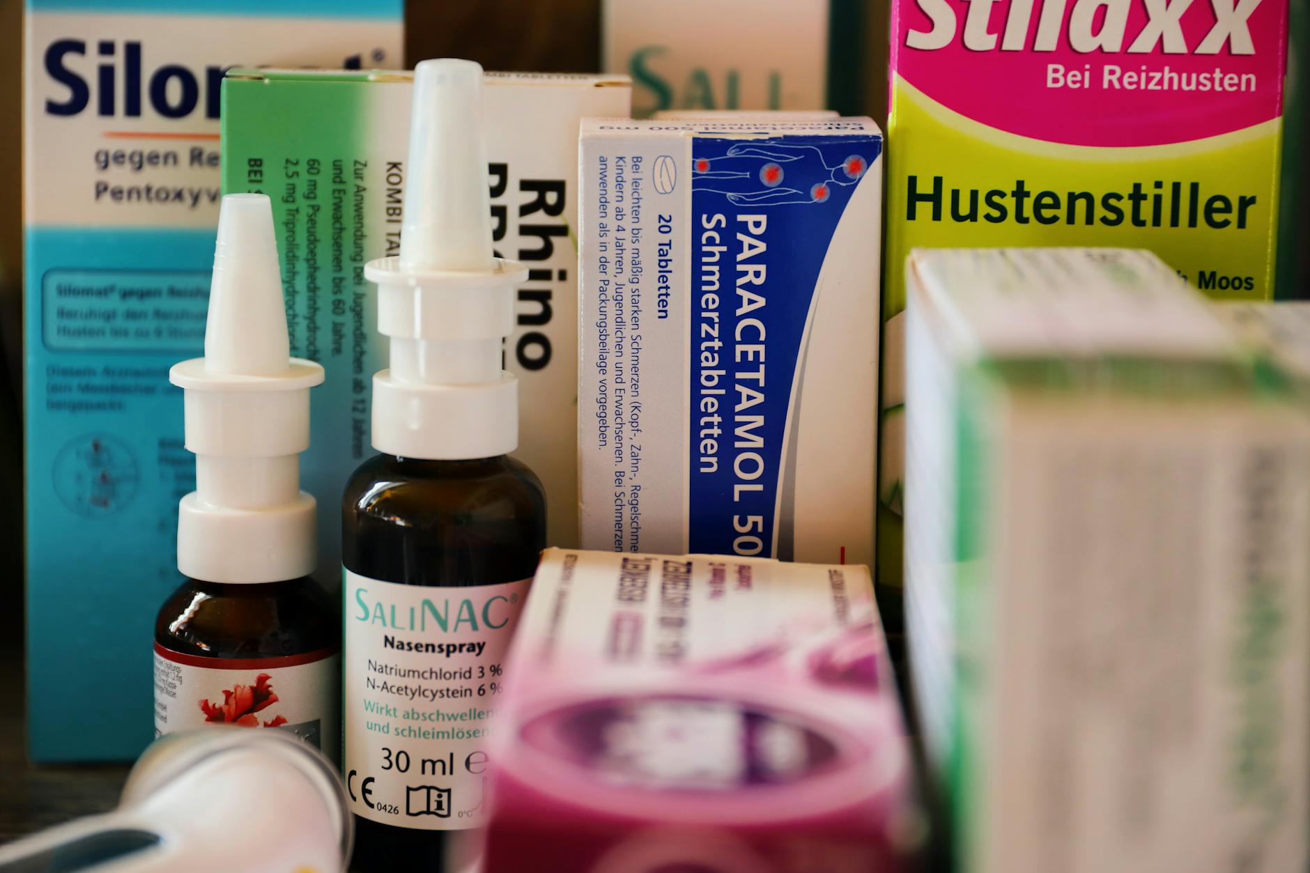 over the counter pharmacy medications display