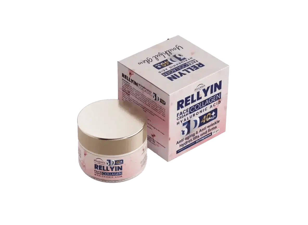 Rellyin 40+ Collagen Cream Pharma Life’s breakthrough formula for youthful, radiant skin.