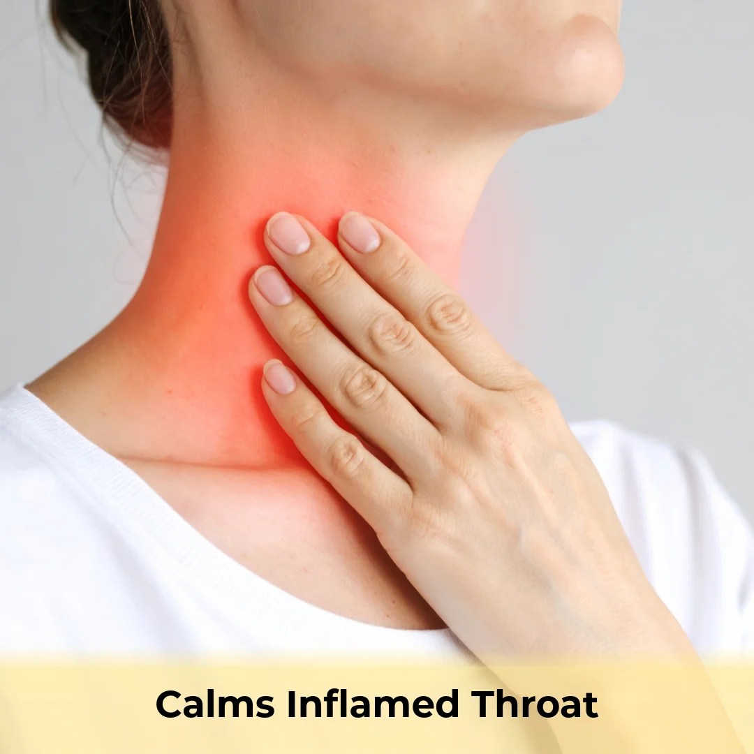 Calms Inflamed Throat