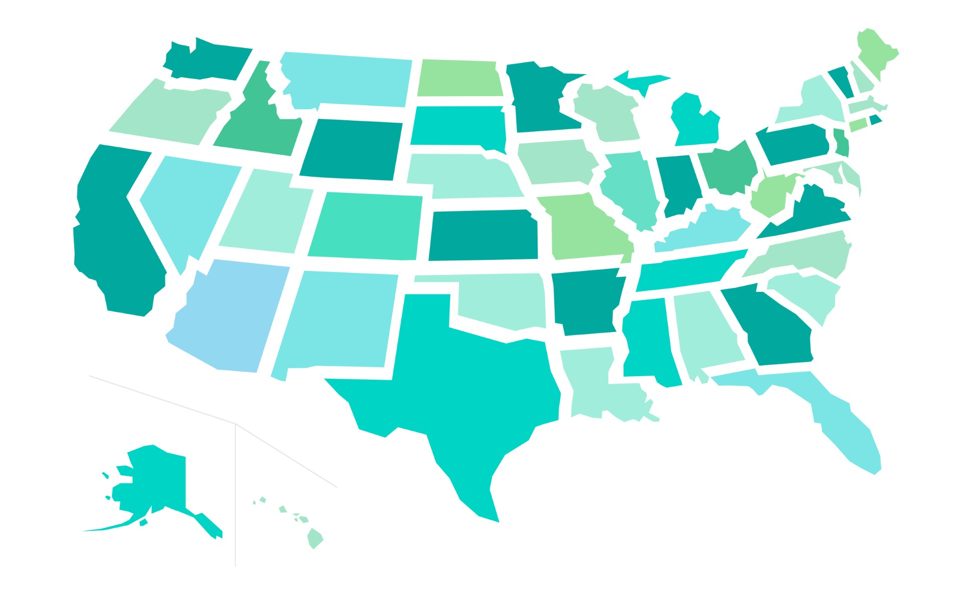 U.S. state map