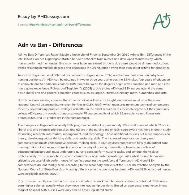 Bsn Vs Adn Understanding Key Differences In Nursing Education And - Premium Nature Art Gallery - Retina