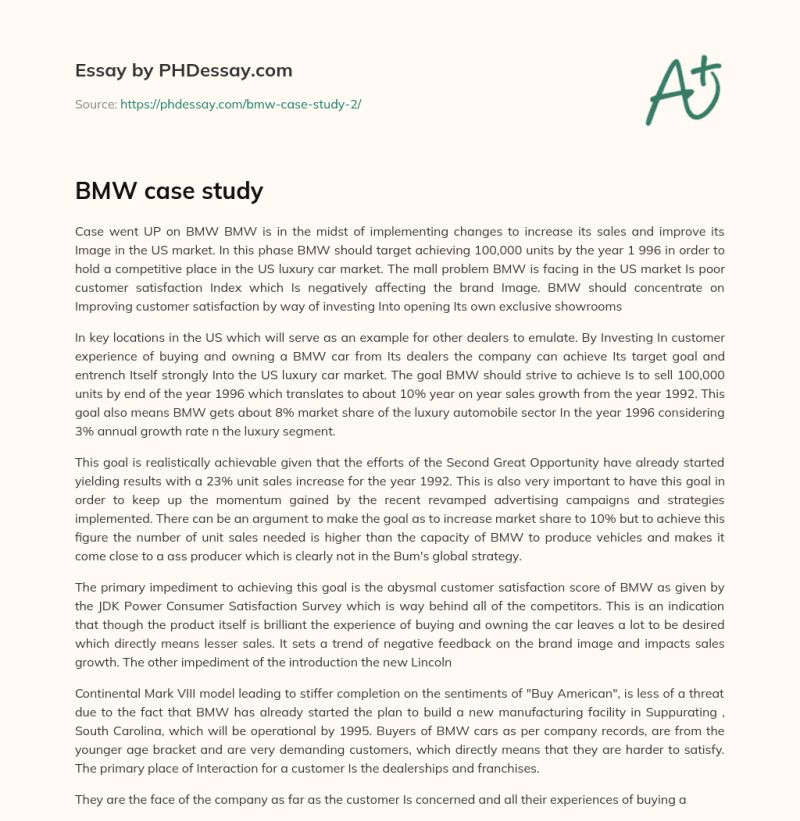 Bmw Case Study Solution Pdf Prototype Lean Manufacturing - Download Ultra HD Space Illustration | High Resolution
