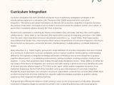 Curriculum Integration Phdessay