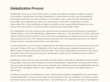 Globalization Process Phdessay