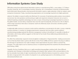 Information Systems Case Study Phdessay