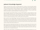 Jackson S Knowledge Argument Phdessay