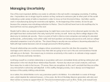 Managing Uncertainty Phdessay