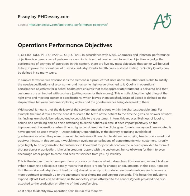Operations Performance Objectives Introduction To Operations - High Quality Retina Dark Photos | Free Download