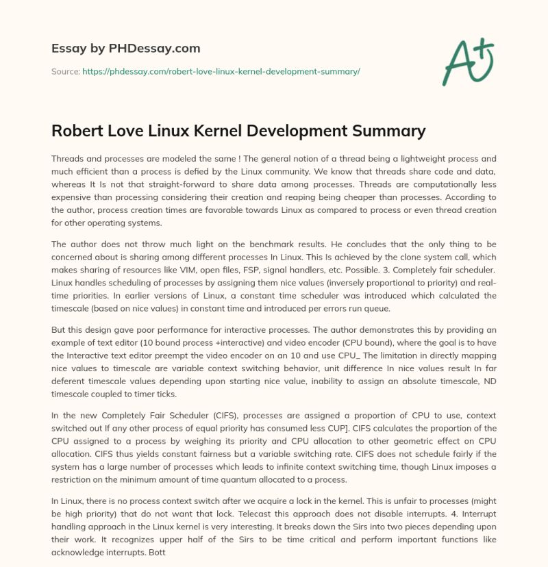 Robert Love Linux Kernel Development - Vintage Patterns - Incredible Ultra HD Collection