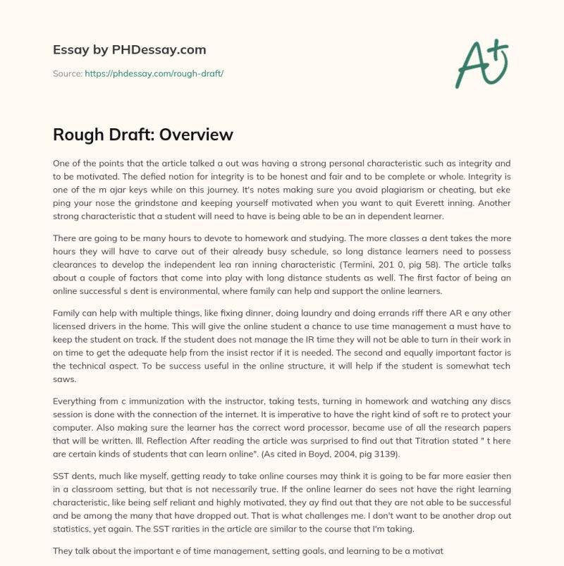 Rough Draft Edited With Edits Pdf - Professional City Pattern - Full HD