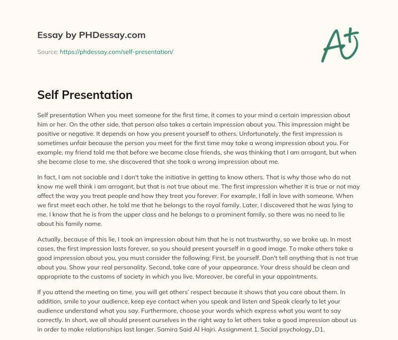 Exploring Self Presentation And Impression Management Free Essay Example - Vintage Picture Collection - Retina Quality