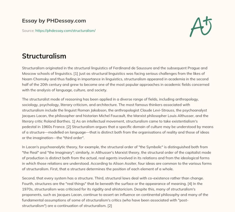 Structuralism In Linguistics Free Essay Example - Best Dark Patterns in 8K