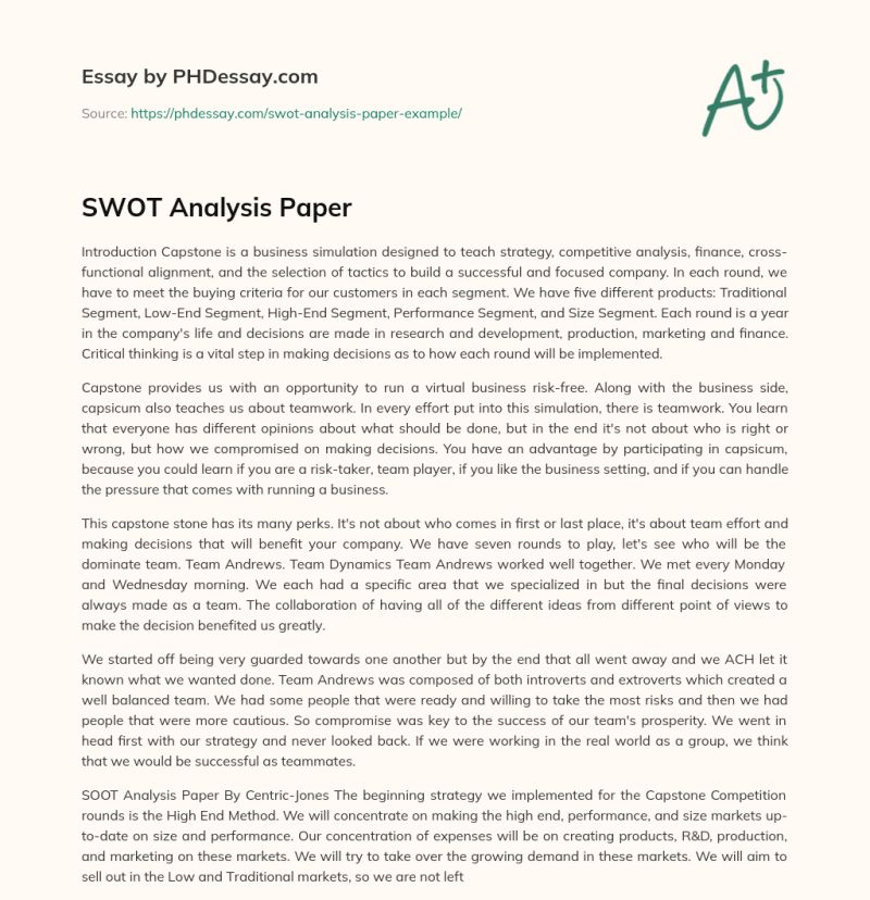 Swot Analysis Paper Example - Desktop Vintage Textures for Desktop