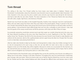 Torn Thread Summary Example 600 Words Phdessay