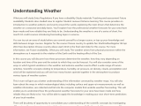 Understanding Weather Phdessay
