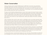 Water Conservation Essay Example Phdessay
