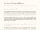 Web Content Management Systems Phdessay