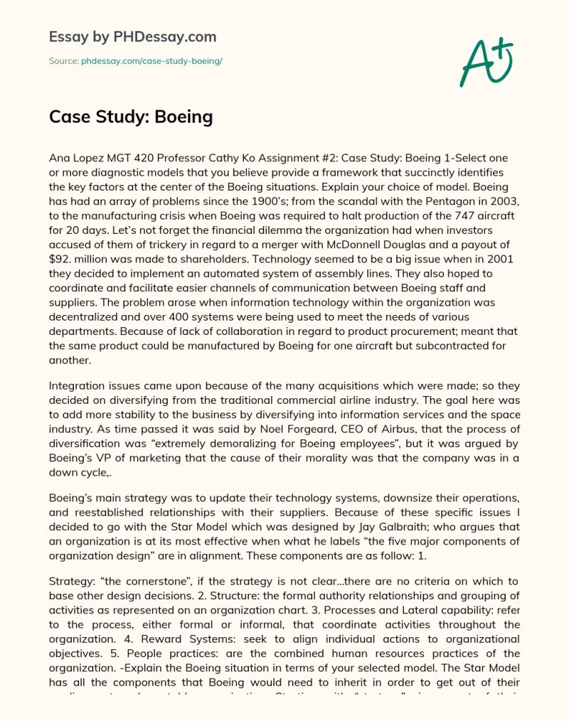 Boeing Case Study Phdessay Com - Professional Vintage Image - 8K