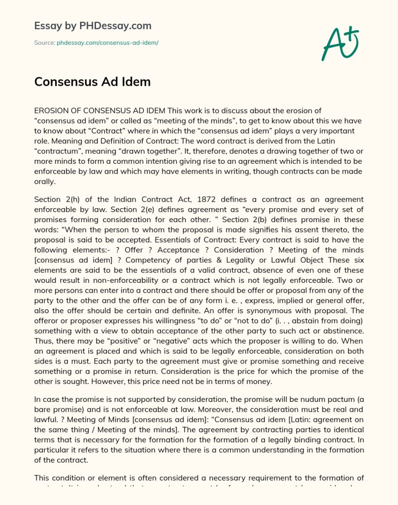 Consensus Ad Idem Pdf - Professional Nature Image - 8K