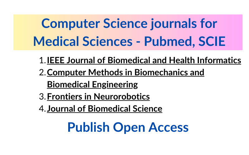 Computer Science journals for Medical Sciences - Pubmed, SCIE
