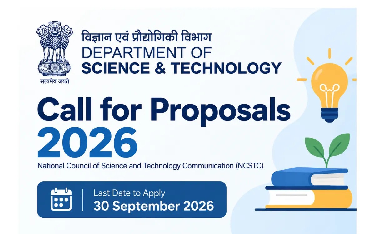 DST Call for Proposal on Science Communication and Popularization