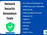 Network Security Simulation Tools And Topics