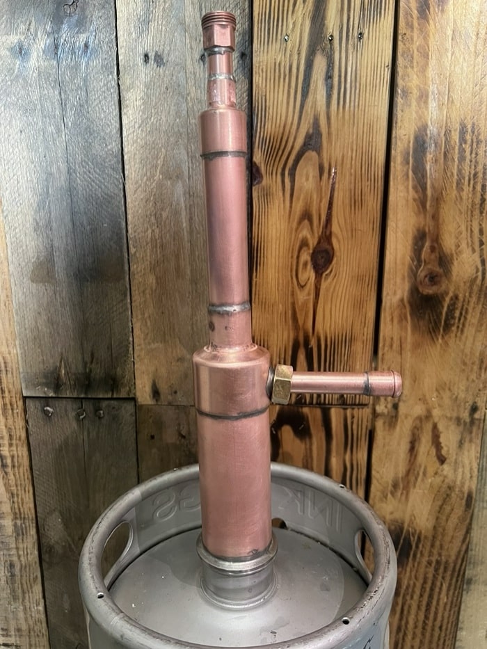 Copperpro 2-Inch Reflux Column Moonshine Still – Water Distiller, Beer Keg Kit, Made In USA