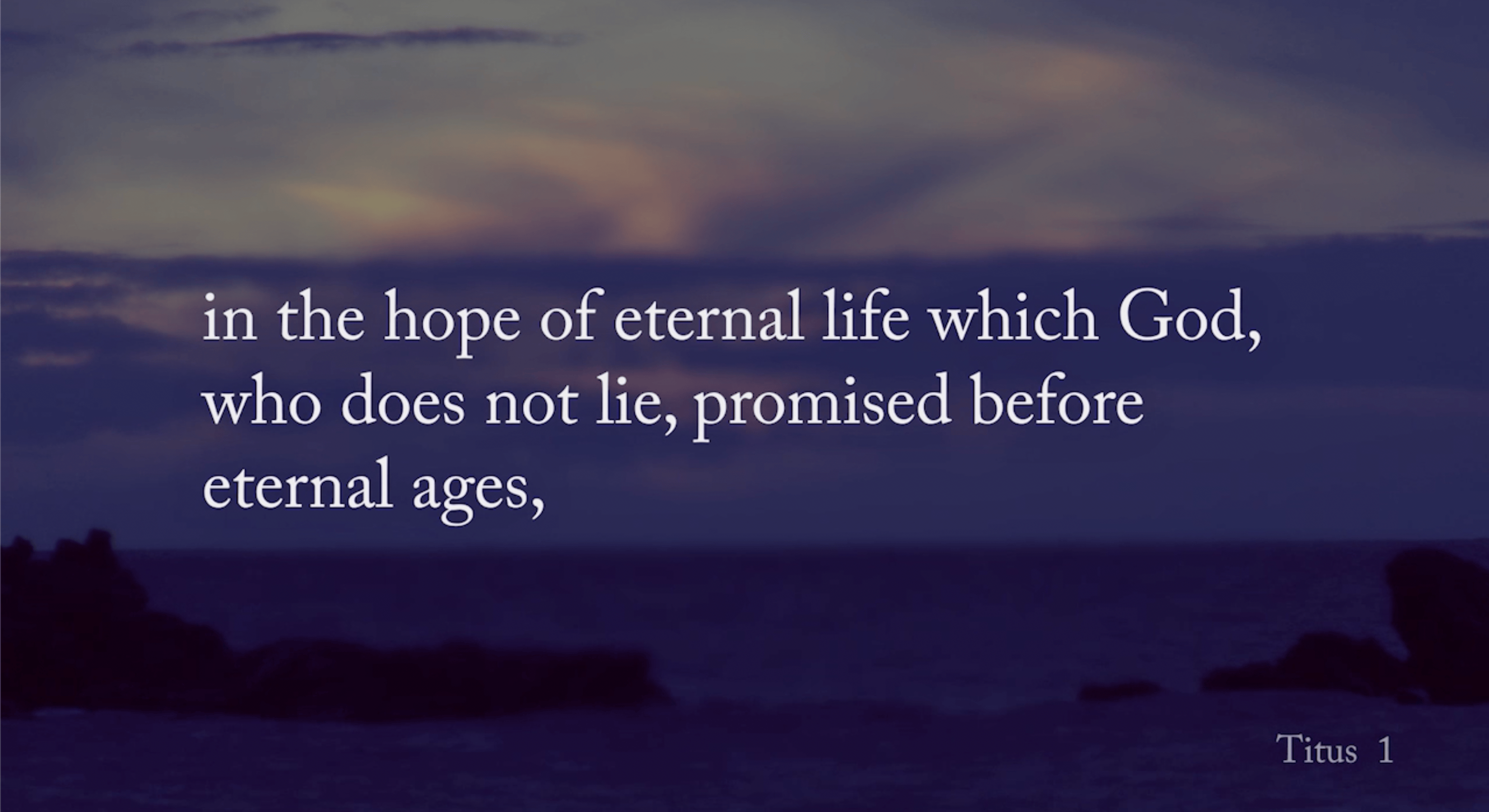 Titus 1:2
