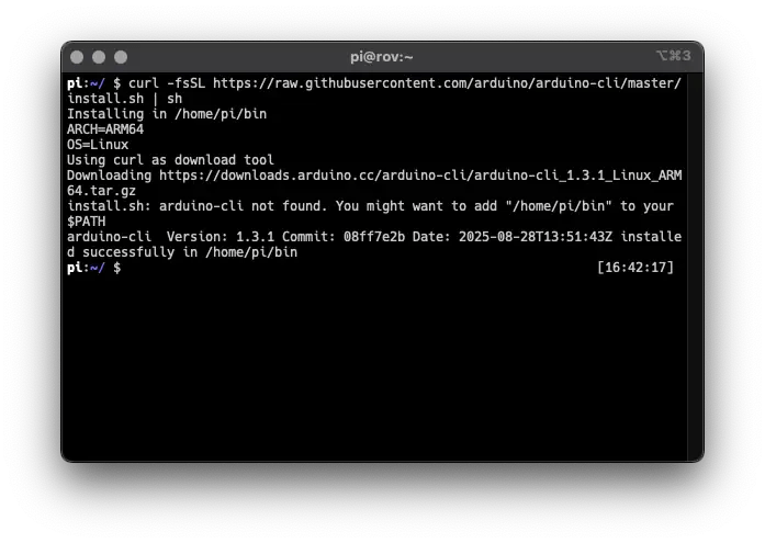 Install the Arduino CLI tool from Github on Rasbian so you can program an Arduino