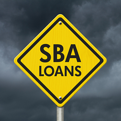 SBA loans sign graphic