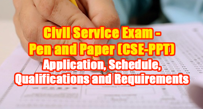 Csc Civil Service Exam Ppt Schedule Applicaton Requirements