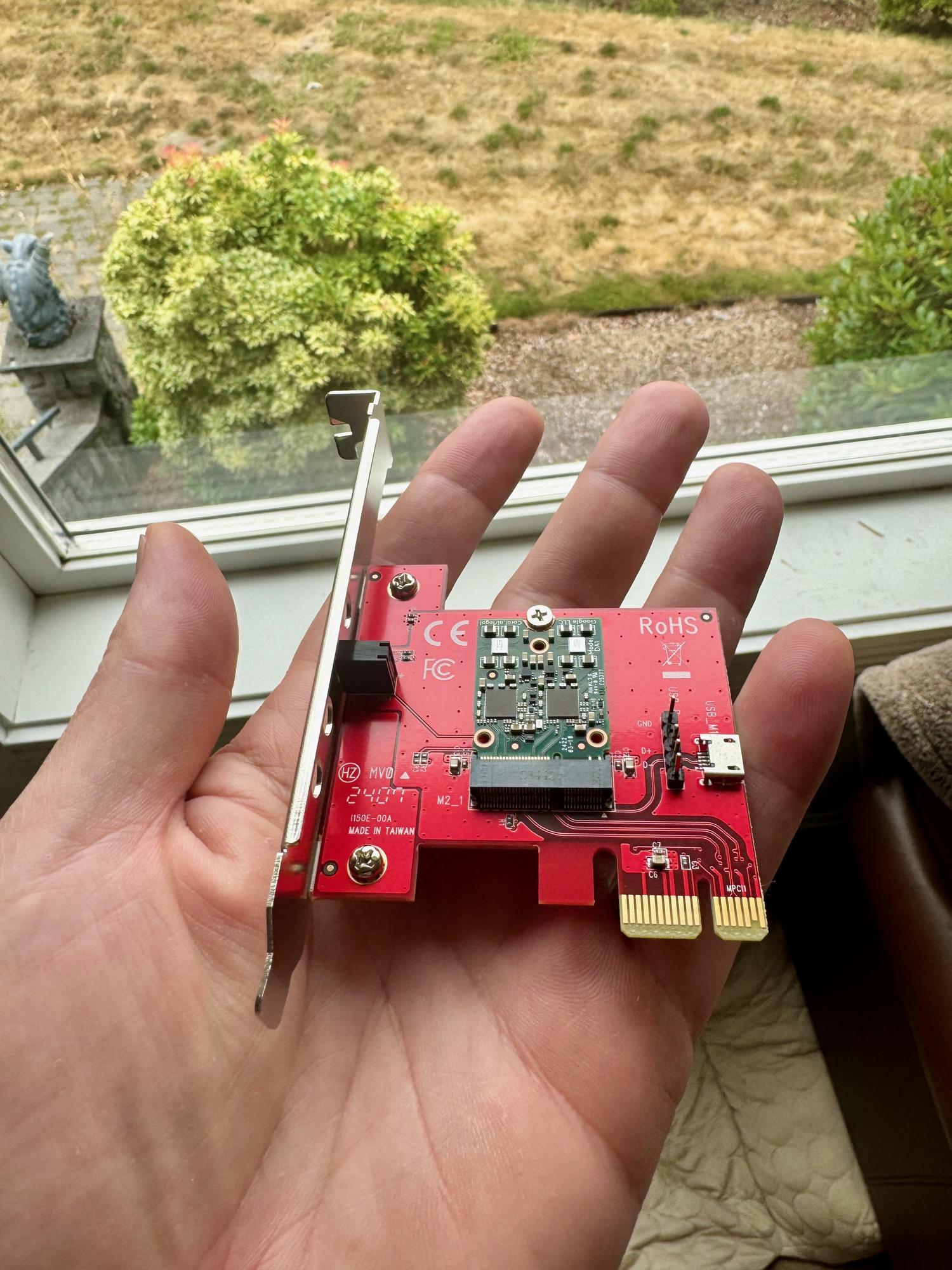 Google Coral TPU Card